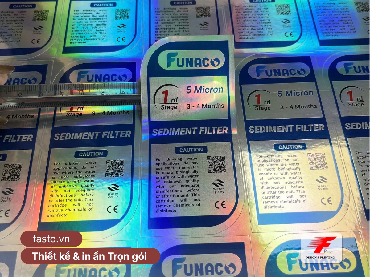 In Decal 7 Màu Hologram Chống Giả Siêu Đẹp