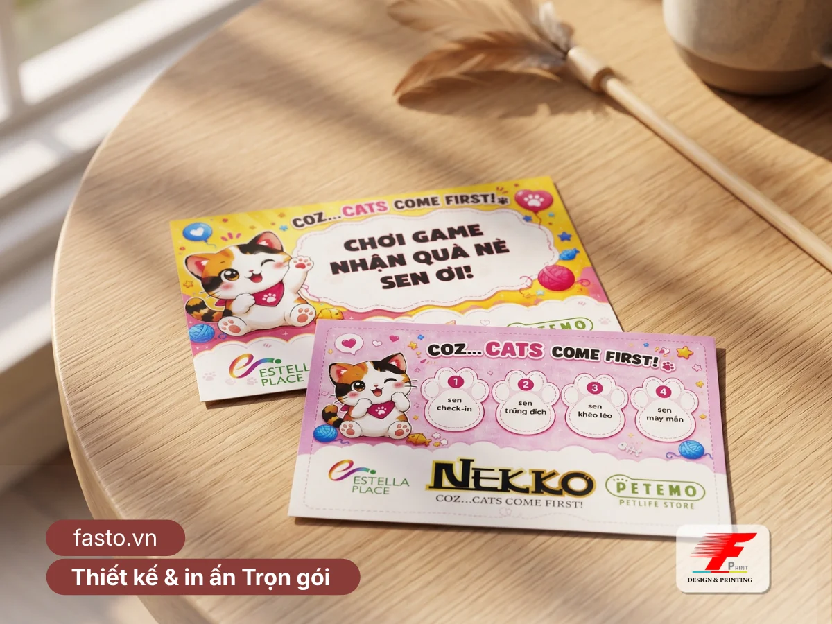 In Phiếu Tích Điểm Đóng Mộc Không Lem