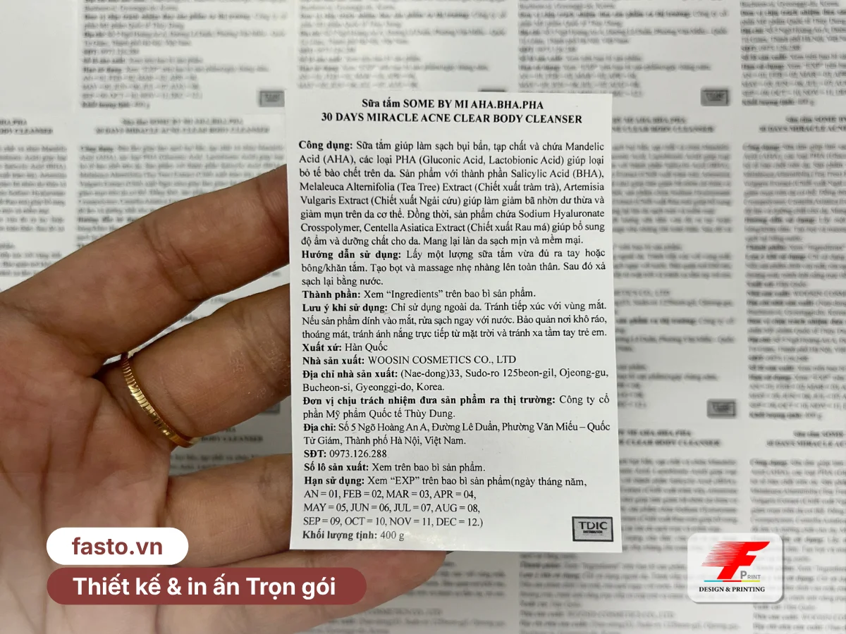 In tem phụ theo yêu cầu